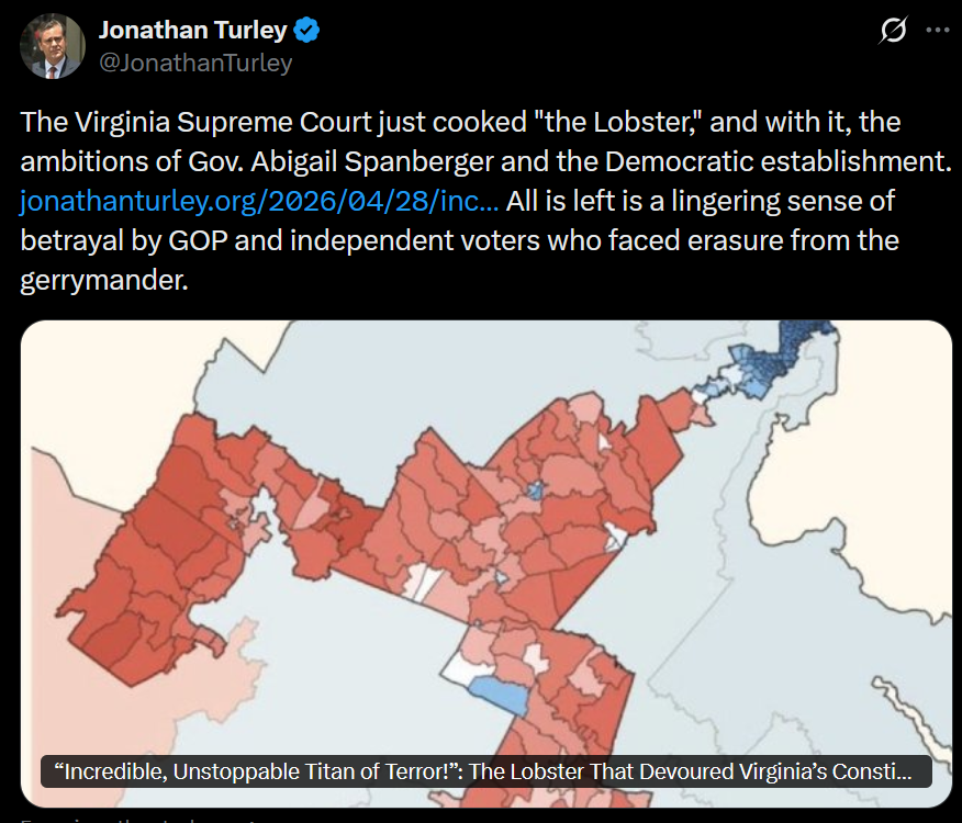 No ‘Lobster District’ in VA: High Court Voids Special Election